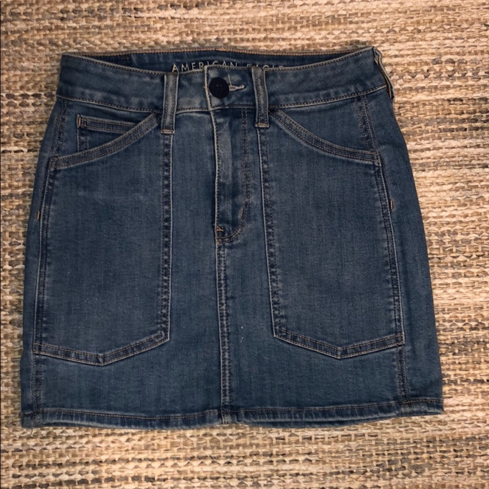 Mini jean skirt